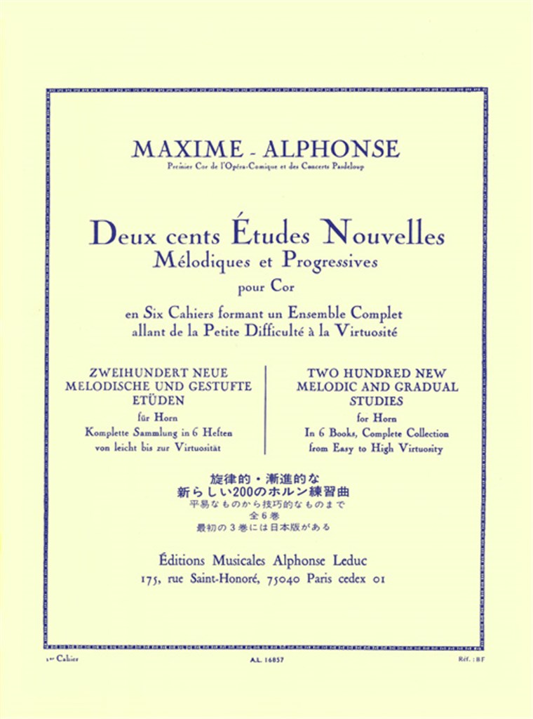 200 Études Nouvelles Mélodiques et Progressives